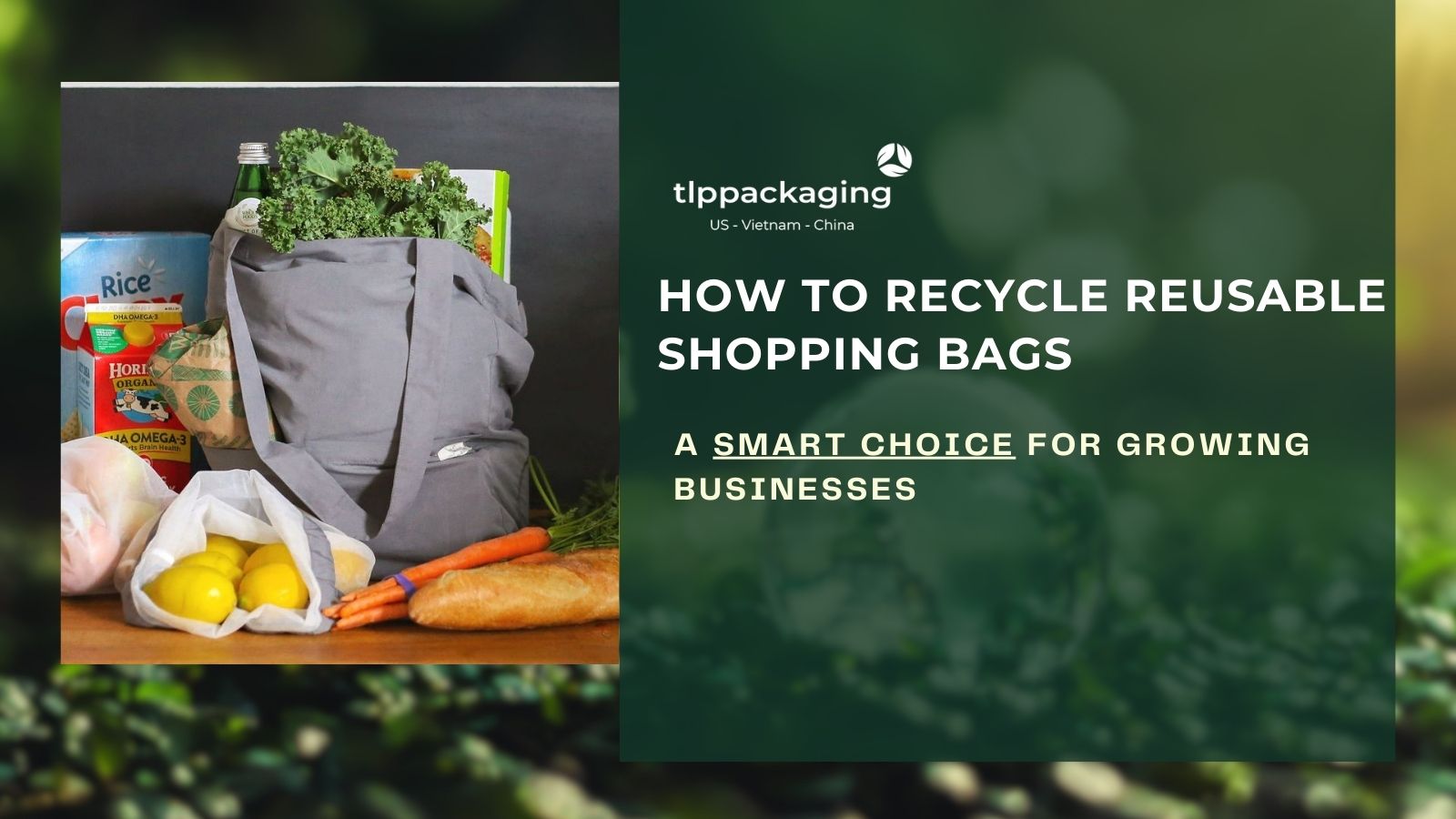 How to recycle reusable shopping bags