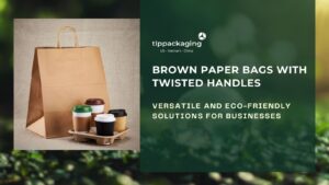 Brown paper bags twisted handles