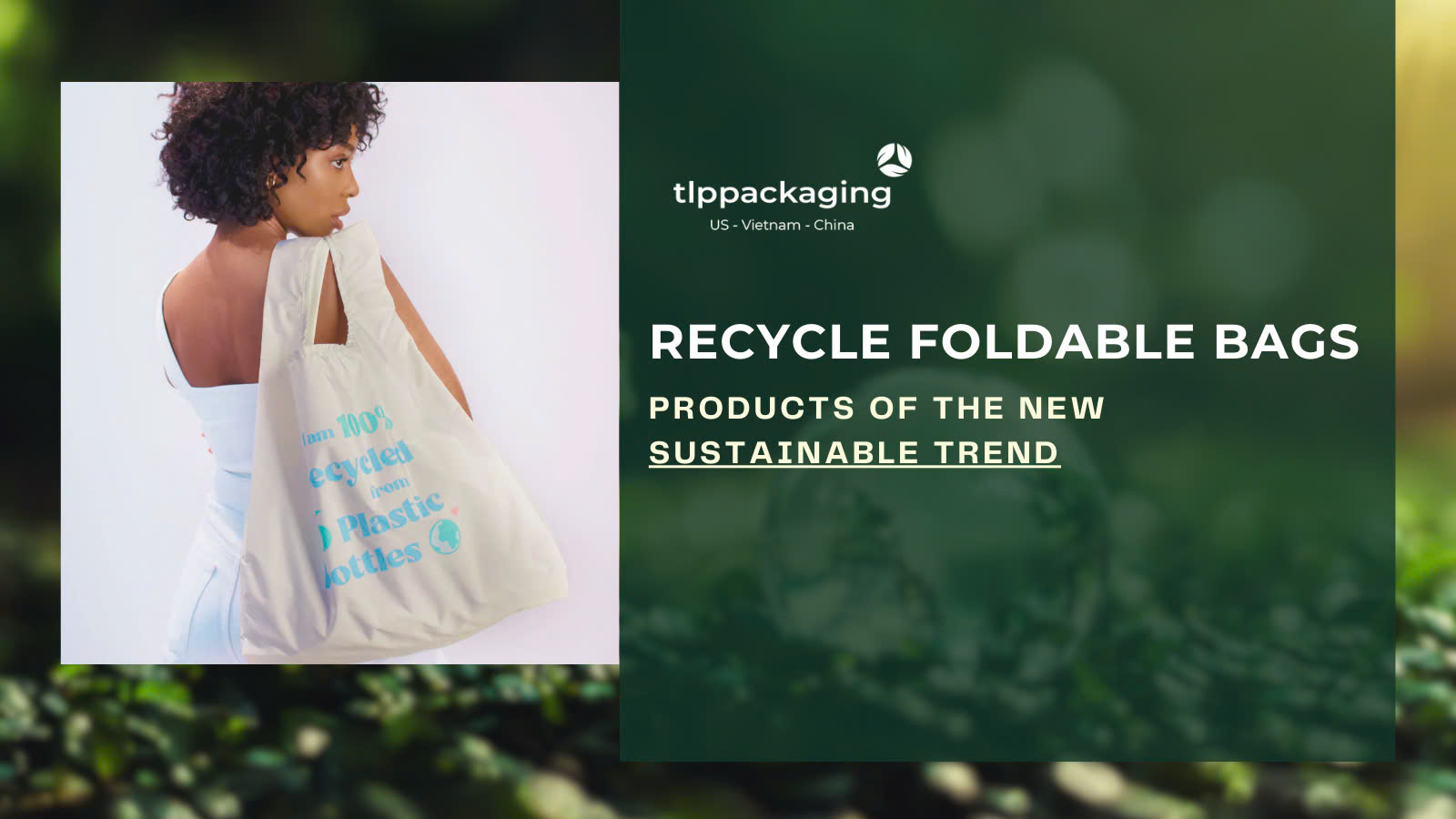 Recycled foldable bags