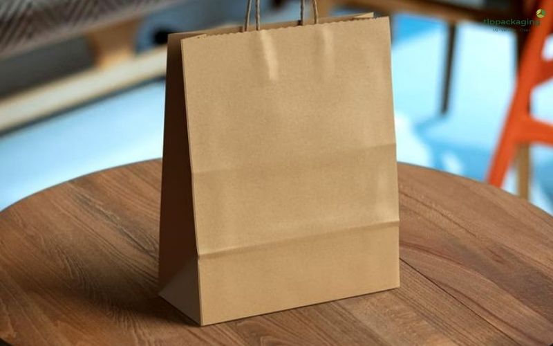 Brown paper bags with handle