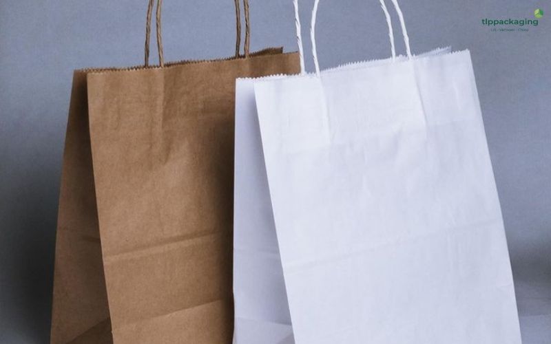 Brown paper bags with handle