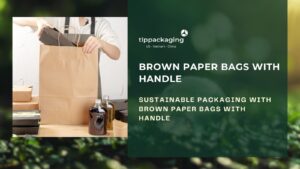 Brown paper bags with handle