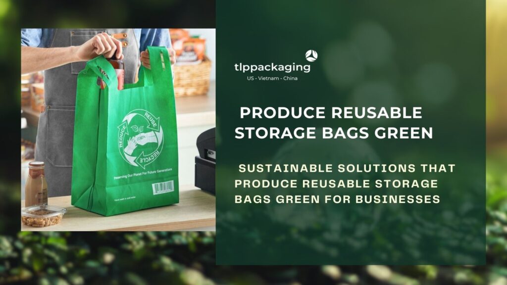 Produce reusable storage bags green