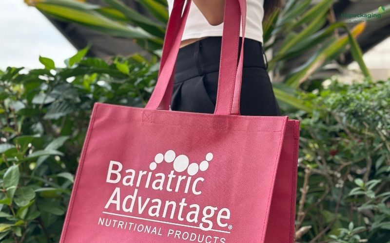 Recyclable non-woven tote bags